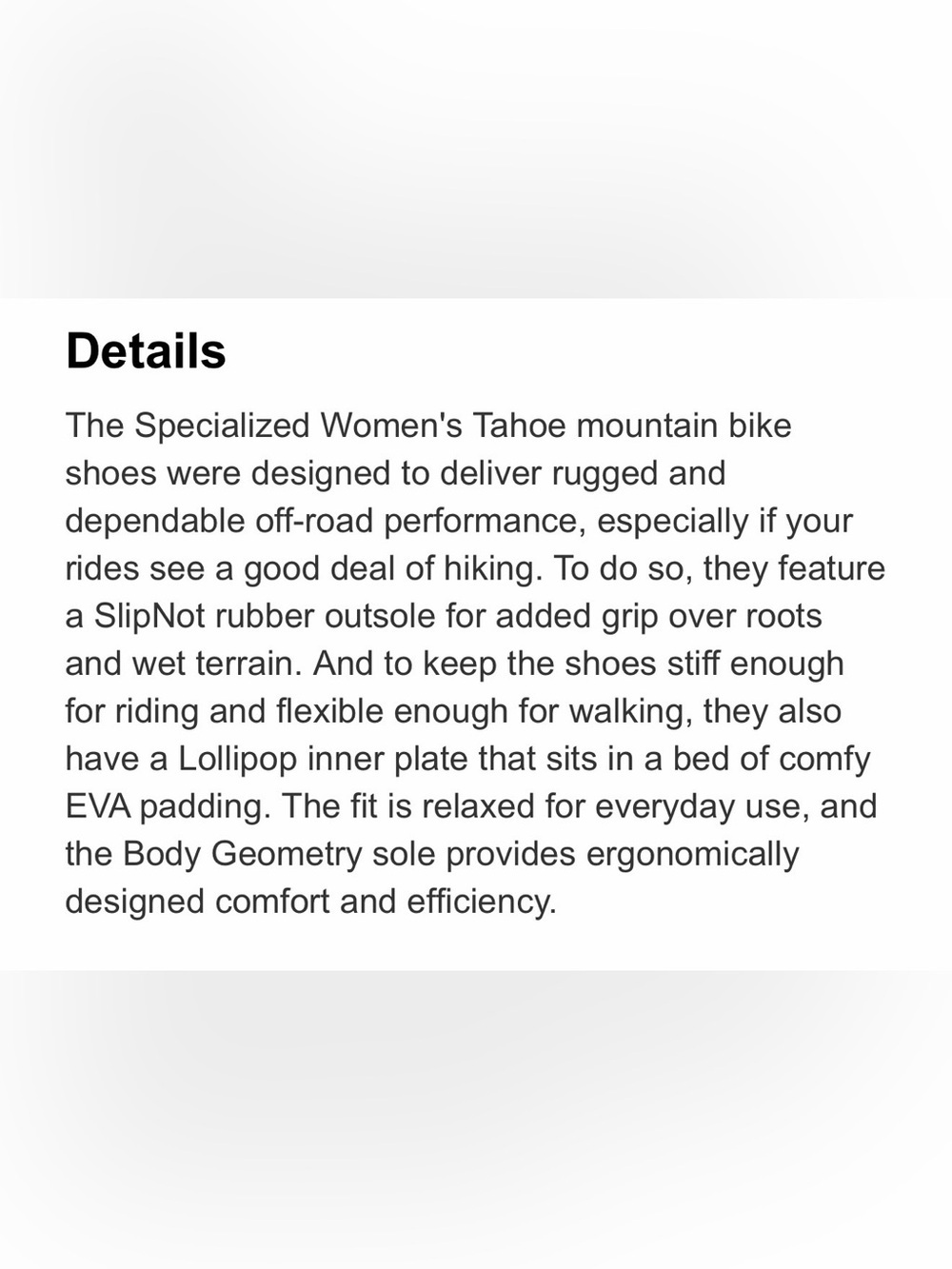 Specialized Women’s Tahoe Mountain Bike shoes - Picture 15 of 16